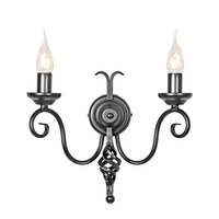 Kinkiet Harlech    Czarne HR2A-BLACK Elstead Lighting