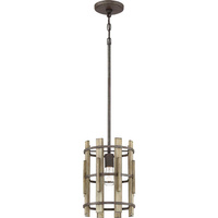 Mała lampa wisząca Wood Hollow Rustykalna czerń QZ-WOOD-HOLLOW-MP Elstead Lighting